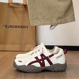 跨境复古厚底德训鞋2026新款小白鞋女百搭休闲运动老爹鞋一件代发
