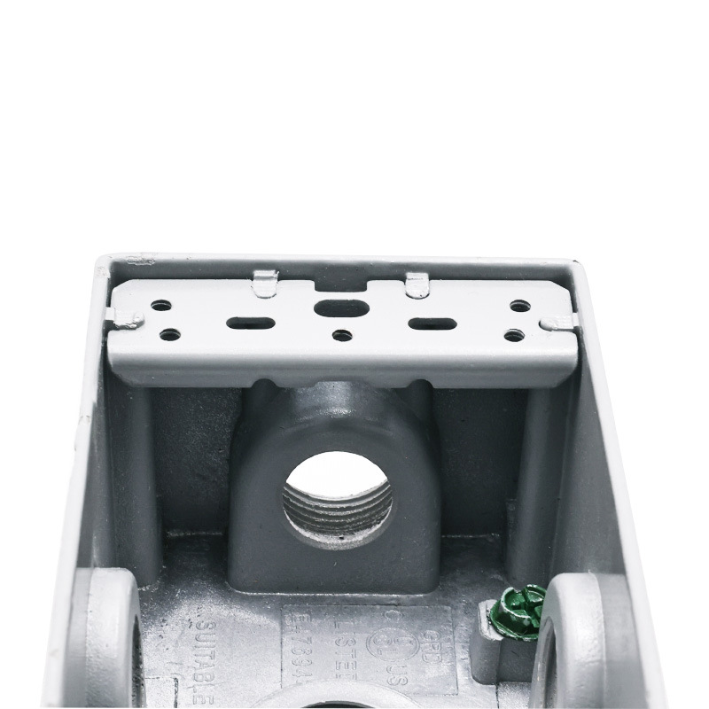 UL & CUL American Standard Una caja inferior de fundición a presión de aluminio para dos personas, caja de conexiones de profundización, impermeable americano 1DB50-3 image 4