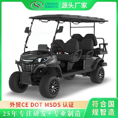 Six-Seater Golf Cart, Sightseeing Golf Cart, Cross-Border Low-Speed Golf Cart, Reception Golf Cart, Export Manufacturer (Elektrikli qolf avtomobilləri)
