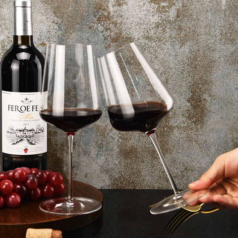 Ultra thin glass crystal wineglass