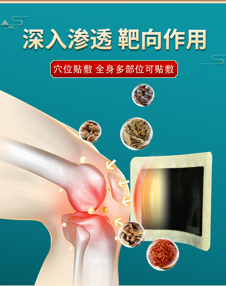 Wholesale disposable black plaster patches for neck, shoulders, waist and legs, suitable for street sales, residue-free, abundant package black plaster patches.