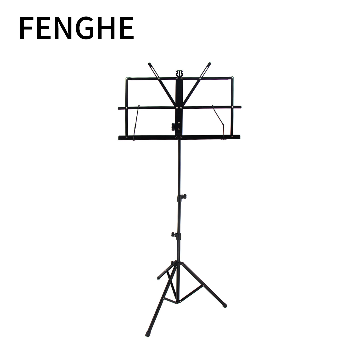 Soporte de música, soporte de espectro plegable negro, bolsa de mano engrosada, accesorios portátiles de comercio exterior general, fábrica de mesa de espectro al por mayor