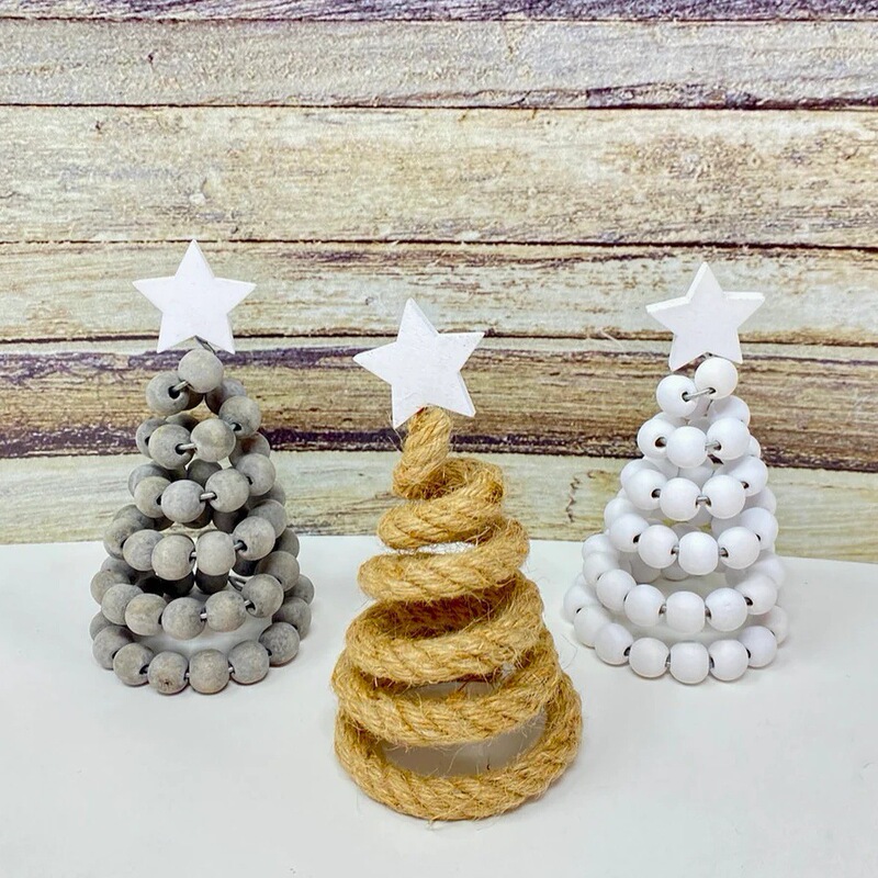 クリスマス装飾クリスマス装飾アイデア北欧ins木製クリスマスツリーデスクトップ装飾装飾|undefined
