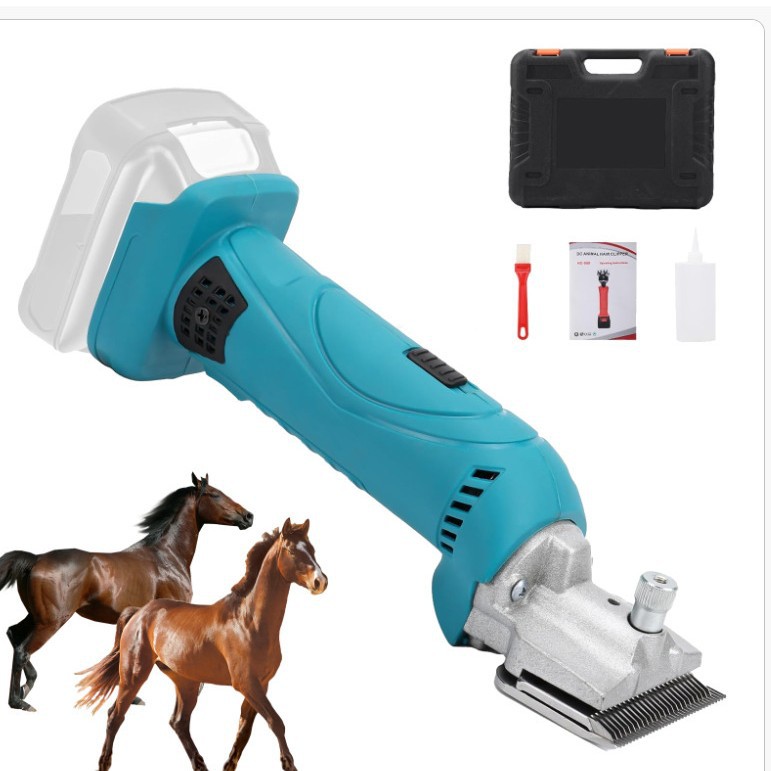 Tijeras de pelo de caballo eléctrico de litio operación práctica simple caballo pelo eléctrico cortapelos pelo trimmer batería de carga