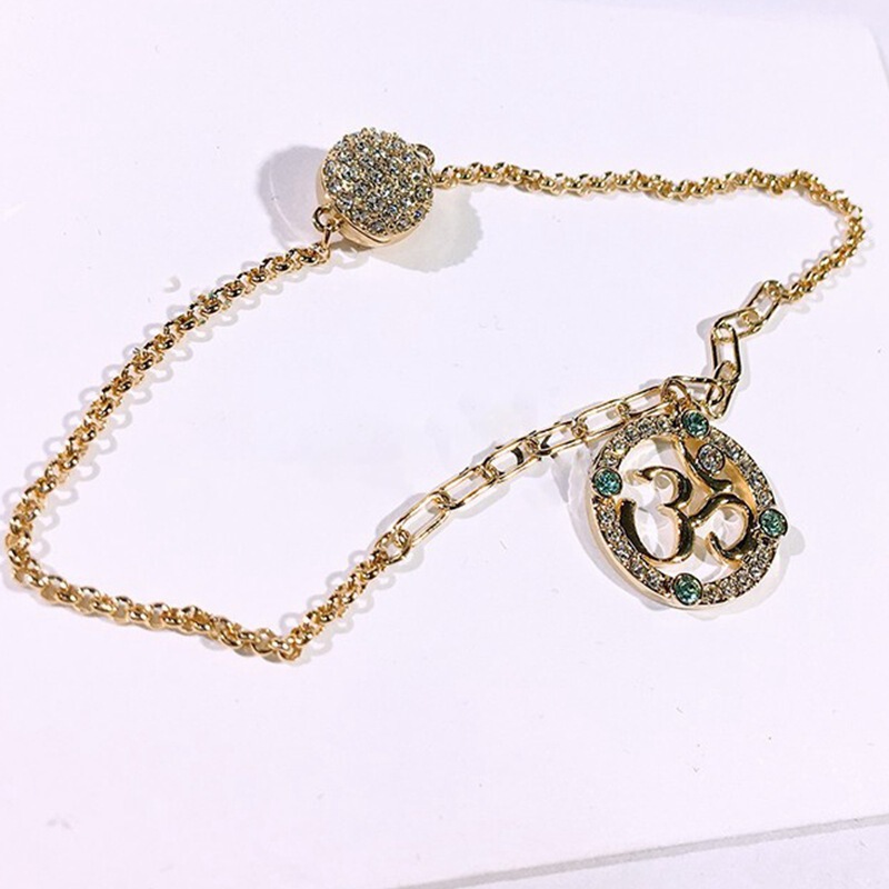 [New Product] Shijia Mystery with Cut Out Ring Magnetic Buckle Bracelet Buddha Mandala Round Magnetic Buckle Bracelet