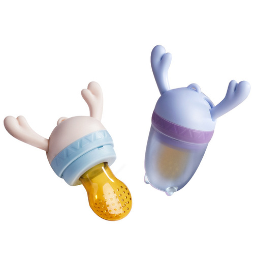 Baby fruit and vegetable bite bag, baby eating fruit food supplement bite bag, silicone molar stick, baby bite bag