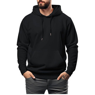 Threaded Bottom Sweatshirt for Men and Women, Fleece Sweatshirt, Fashionable and Casual Couple Style Pullover Sweatshirt, Pure Color Top Jacket