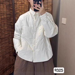 高端品质复古棉衣女冬季女装翻领夹棉长袖外套女新款气质款薄棉衣
