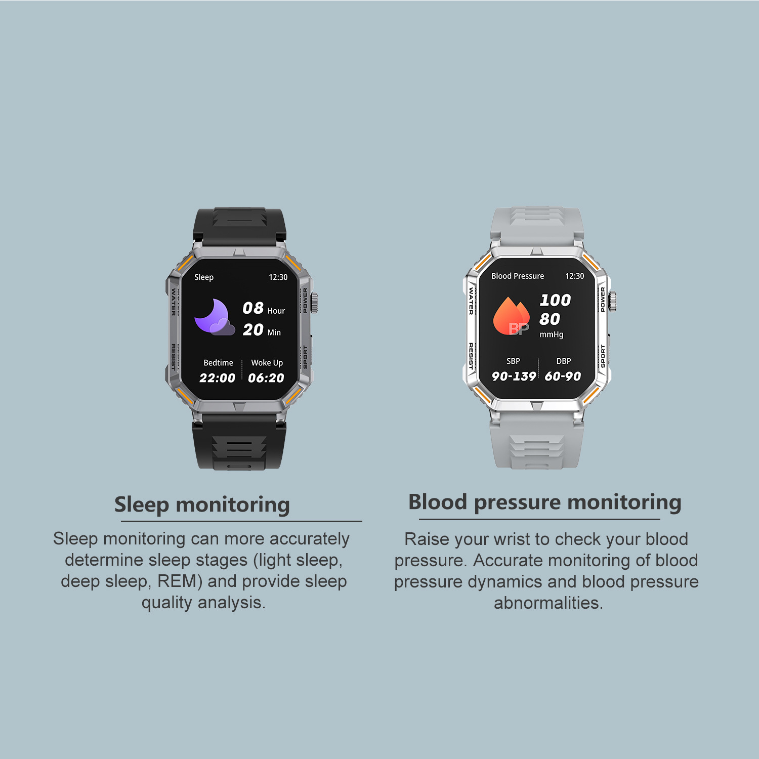 G106 Smartwatch 1,96 Zoll Outdoor Tri-Wind Motion Bluetooth_voghion.com