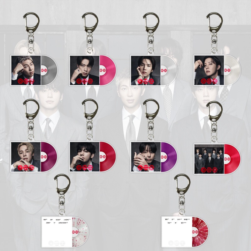 Bts New Comeback Arirng Cartoon Acrylic Keychain Bag Pendant Accessories Celebrity Merchandise