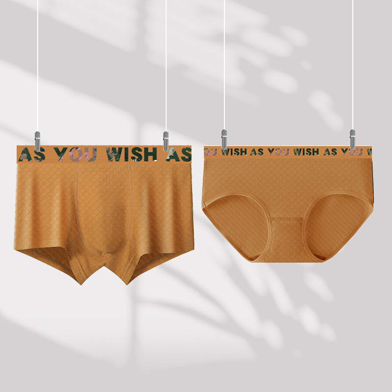 【Ginseng Care】Valentine's Day Gift 10A Antibacterial Cotton Underwear for Couples - Men's Boxer Briefs and Women's Briefs