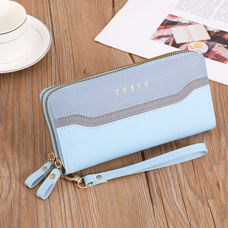 Women's Color Block Pu Leather Zipper Wallets display picture 1