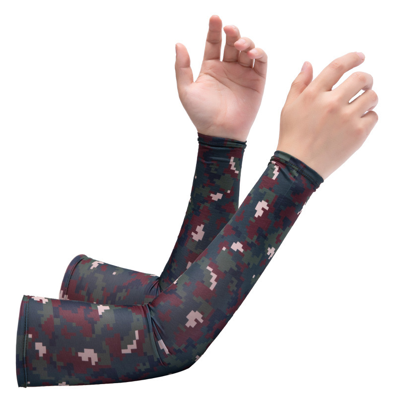 Personalizada mangas de hielo de hielo ultravioleta mujer brazo guantes solares blancos hombres mangas de verano logo personalizado