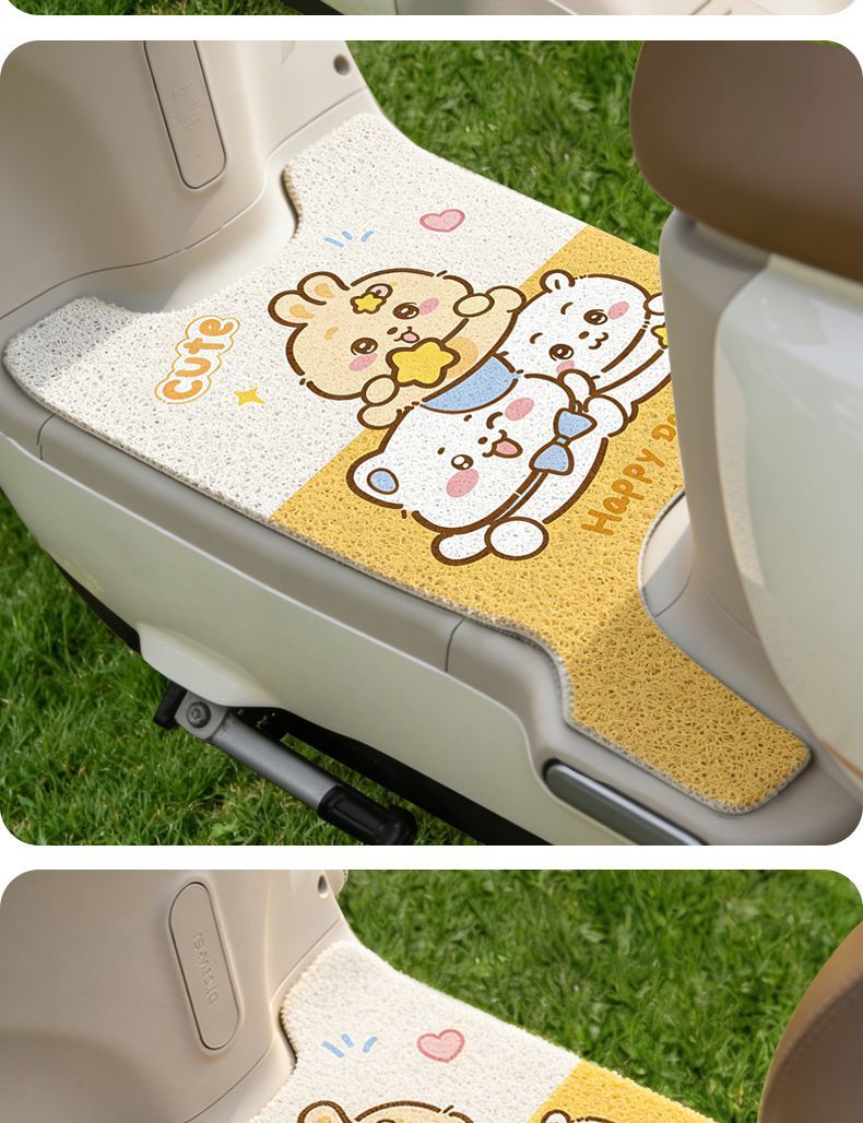 Suitable for Yadi M35-H Electric Scooter Waterproof Footpad Leather Anti-Slip Foot Mat Modification Accessories