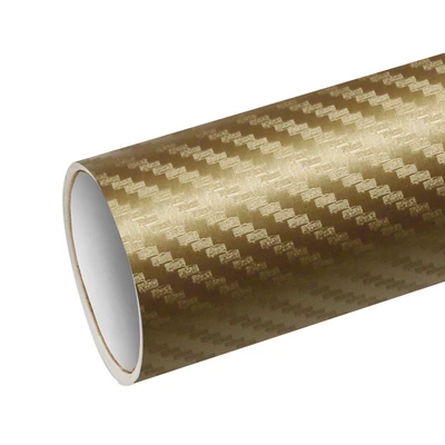Automotive Film Film Interior Sticker Car Body - 15228-meters-3d-carbon-fiber-gold