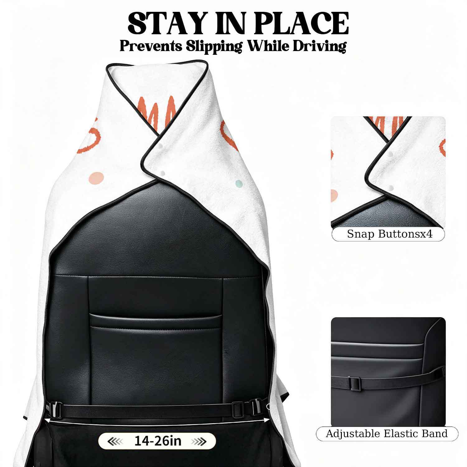 Summer bath towel and car seat cover 2-in-1, ultra-fine fiber outdoor beach and car dual-use universal seat cushion