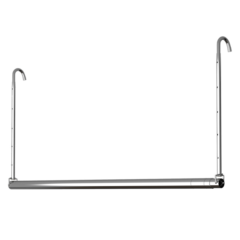 Varilla de secado de ropa de acero inoxidable balcón colgando varilla telescópica edredón hogar ropa sin ponche de secado Varilla ropa ajustable tendedero