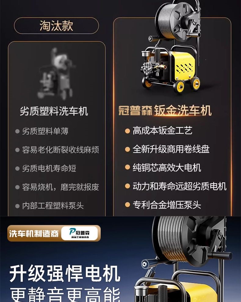 Pressure Car Washing Machine 220V Household Portable Plug-In High-Power Outdoor Fully Automatic Car Washing Machine
