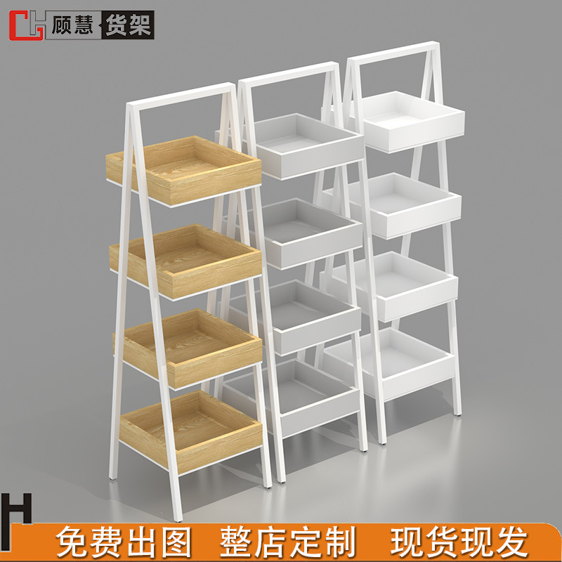 名创款货架指甲油架饰品货架展示架堆头方格促销台陈列架货柜