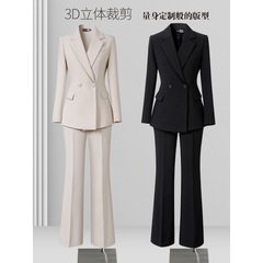 阔腿裤西装套装女春秋职业装气质女神范OL通勤面试正装西服工作服