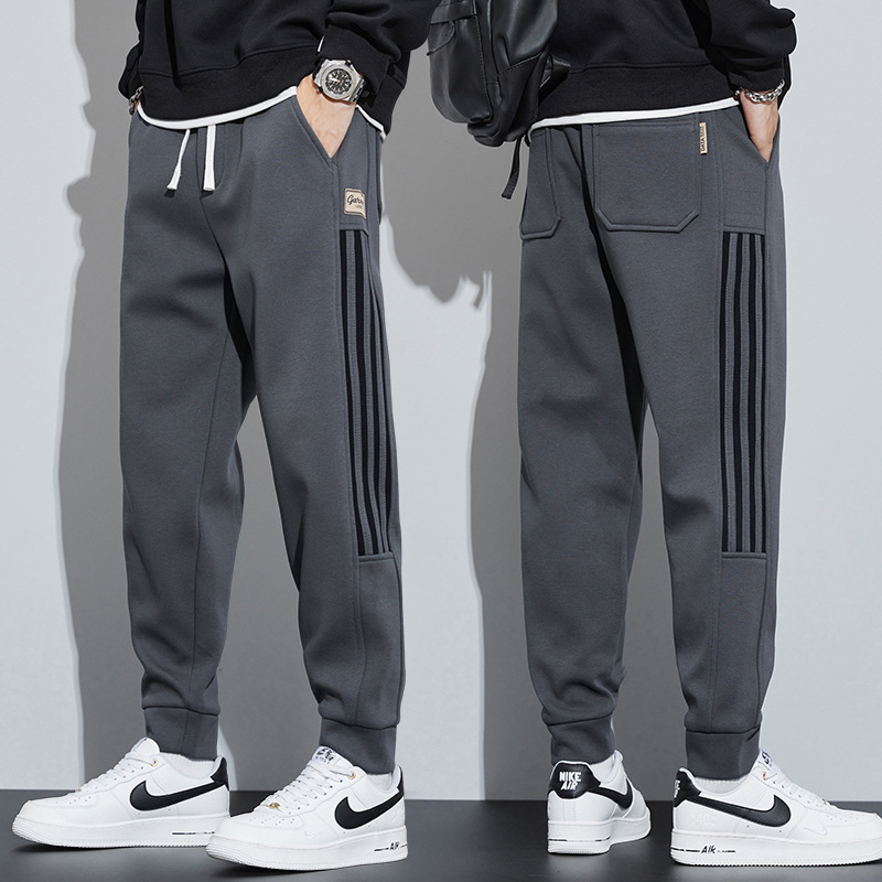 Loose ankle-tied popular American fashion sweatpants men's fashion brand drawstring sports pants Loose ankle-tied popular American fashion sweatpants men's fashion brand drawstring sports pants
