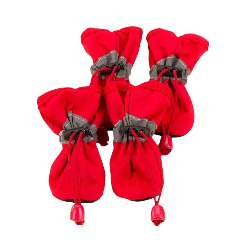 Zapatos de perro pequeño perro Cuatro Estaciones transpirable suave suela zapatos oso de peluche PET antideslizante cubierta de la cubierta del pie