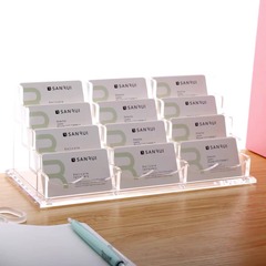 クロスボーダー専用透明デスクトップ名刺ホルダー創意名刺棚ビジネス名刺収納ケースアクリル名刺入れ