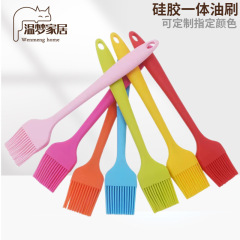 メーカーの卸売りの小さいサイズのシリカゲルオイルブラシの一体式のバーベキューブラシのベーキングツールの台所は高温に耐えて油を塗るブラシです。