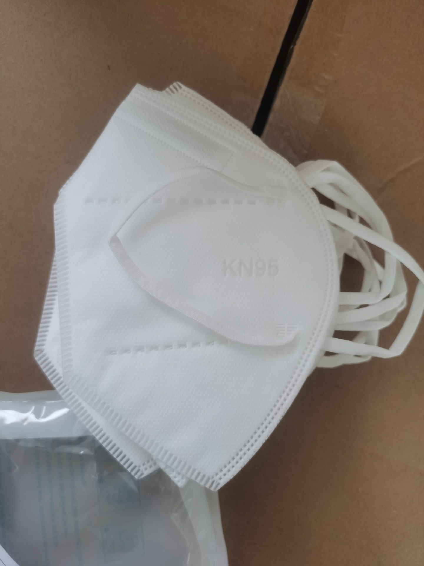 KN95口罩含双层熔喷折叠式五层防护过滤工业口罩过滤式防尘口罩