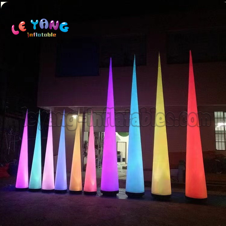 充气发光圆锥灯光二极管星星灯柱LED通道活动创意发光竹笋装饰