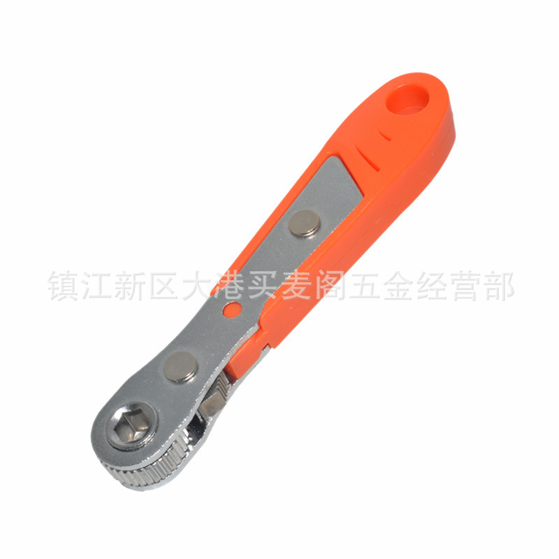 1/4螺丝刀扳手 内旋棘轮扳手 90度直角螺丝刀 极窄空间拧螺丝工具