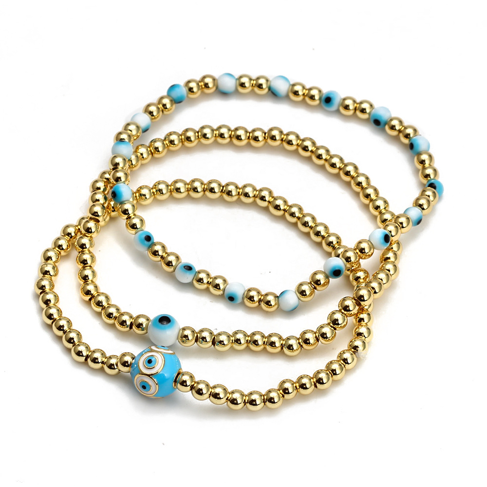 6g Weight Bracelets Classification 1 Piece Quantity Daily Occasion Copper Material Eye Pattern Unisex Gender Plating Design Fashion Style Fashion Eye Copper Plating Bracelets 1 Piece 21