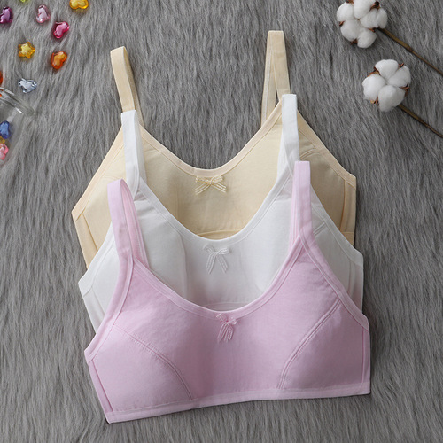 Developmental period no steel ring girl's rear buckle student bra underwear 10-13 years old children's comfortable bra
