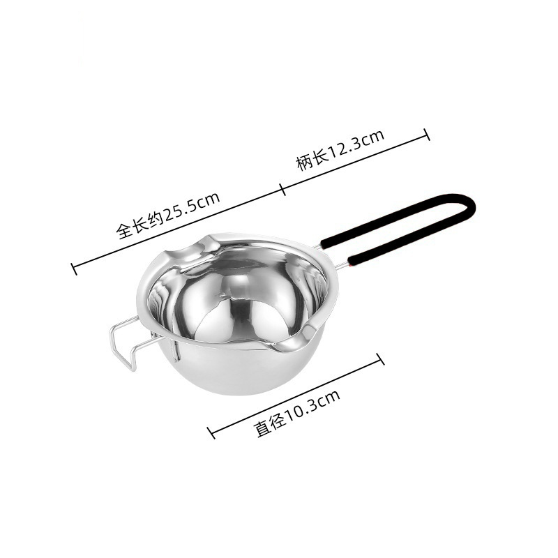 融蜡锅巧克力融化锅304不锈钢硅胶手柄化蜡锅香皂融化锅熔蜡锅|undefined
