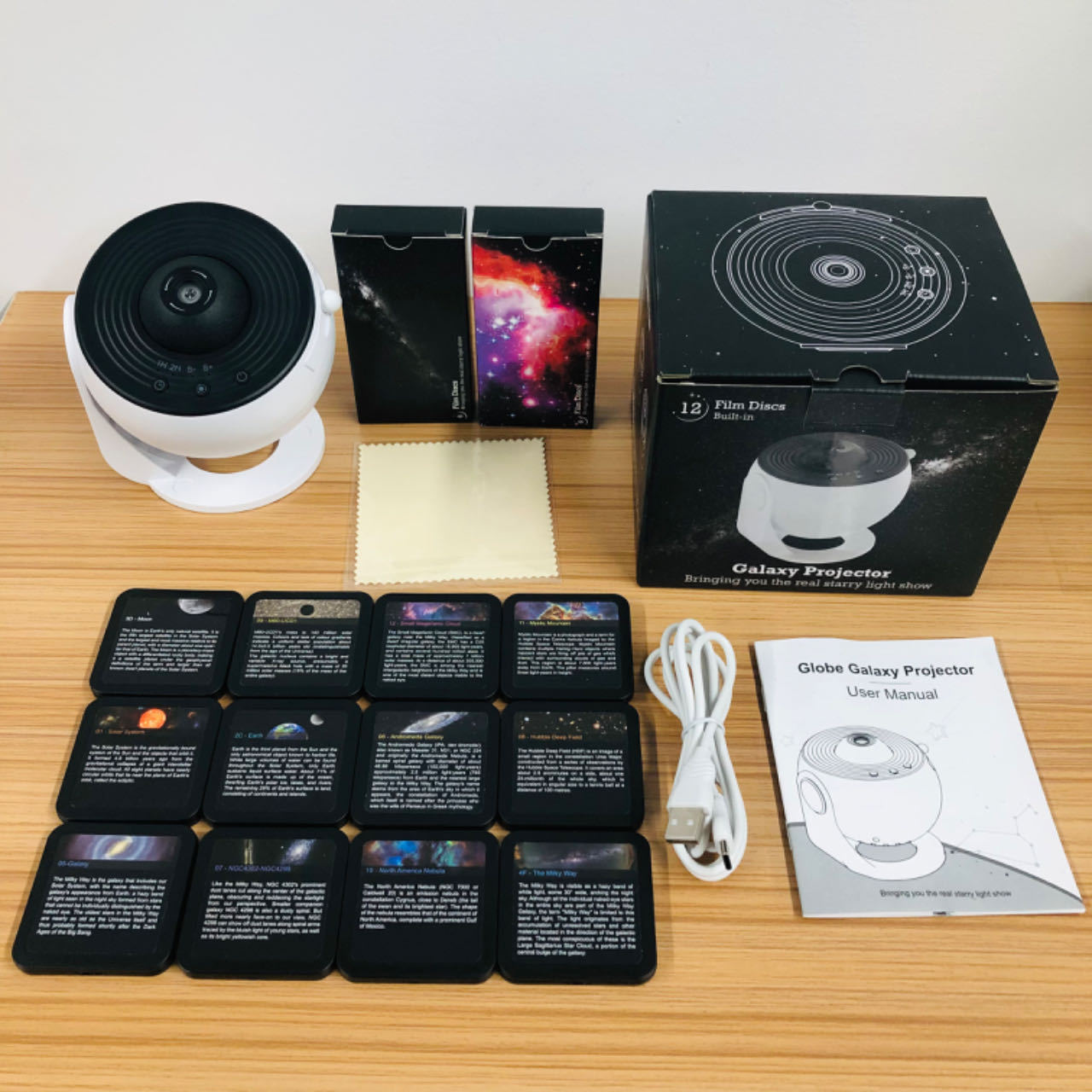 Globos transfronterizos enfocados lámpara de proyección de alta definición enfocada luz de noche 13 lámpara de mesa de atmósfera de estrellas en el cielo