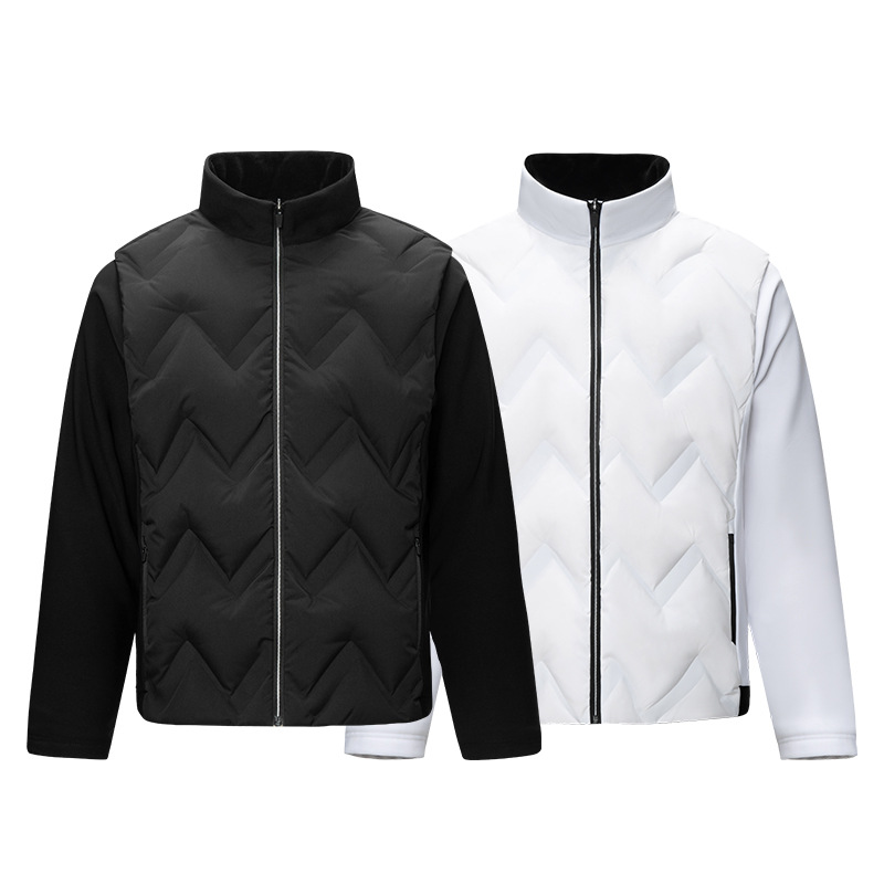 Dijia Golf Winter New Outdoor Solid Color down Jacket Men's and Women's Thickened Warm White Duck down Coldproof Jacket Men's