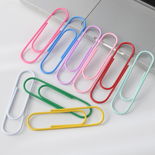 J80Mm Colorful Paper Clip cm Paper Clip Extra Large Paper Clip 10 Metal Paper Clip Plastic Coated Large Paper Clip G3