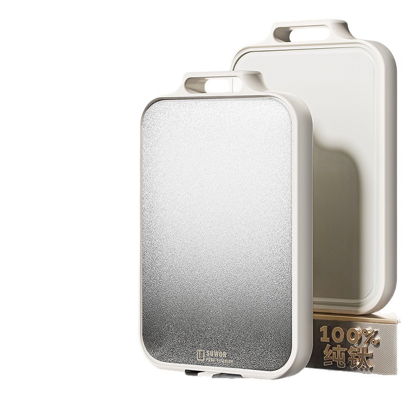 tablero de corte de titanio puro de doble cara tablero de corte de acero inoxidable antibacteriano especial para cocina tablero de corte de plástico de grado alimenticio