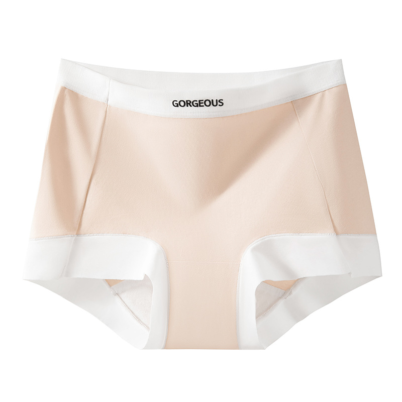 Calzoncillos bóxer de color de contraste de algodón entrepierna antibacteriana entrepierna de algodón 2025 pantalones de seguridad leggings antideslumbrantes calzoncillos bóxer para mujer