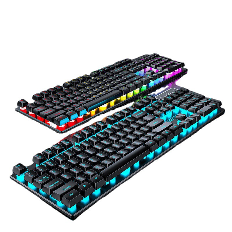 先駆者gx330パンクキーボードマウスセット有線電気競争機械手触り発光ゲームオフィス周辺機器|undefined