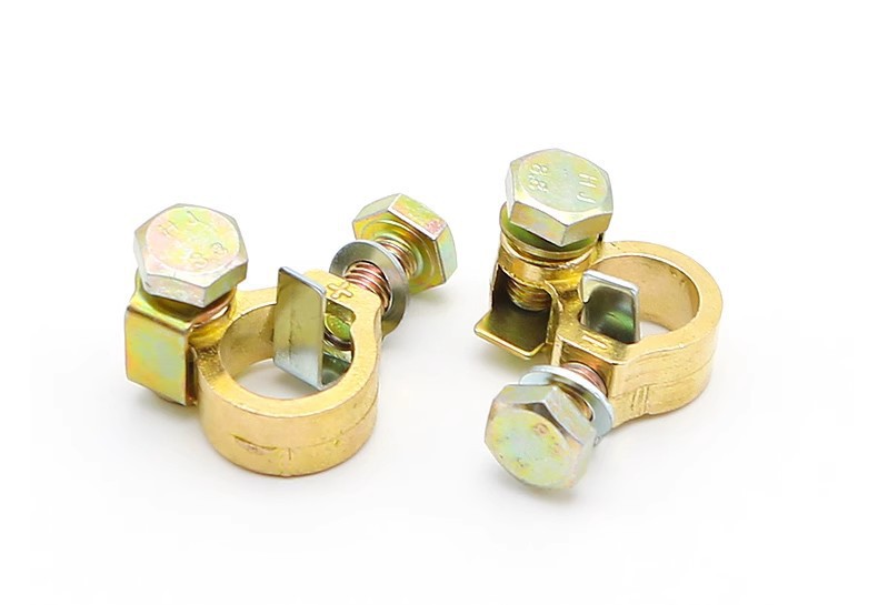 Pure copper pile head clip connection thickened head wire battery car clip new clip battery battery battery truck