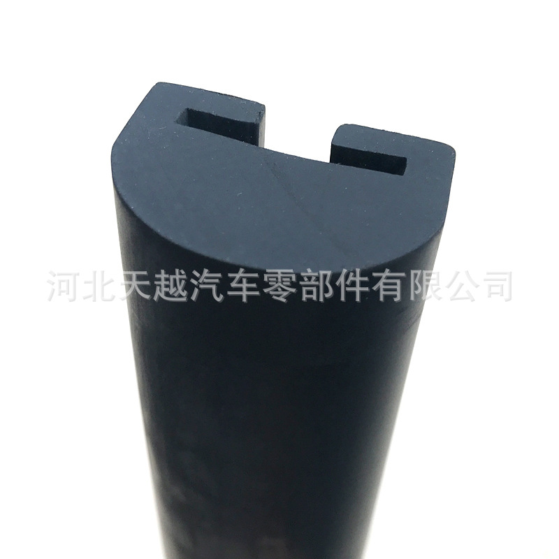 三元乙丙D型密封条U型机械玻璃包边卡条半圆密封条36*25