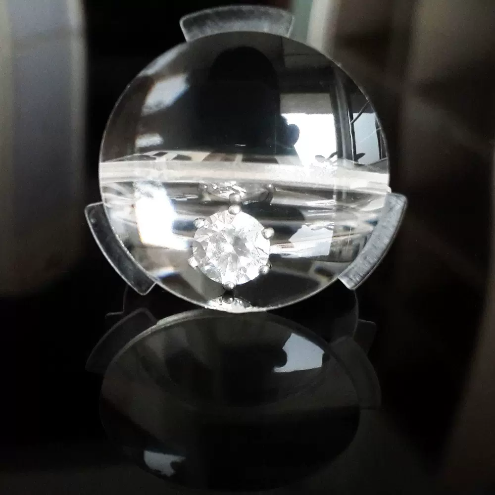 谷歌3D镜片25mm亚克力透镜 焦距45mm 带3边镜片 2代 特价热销