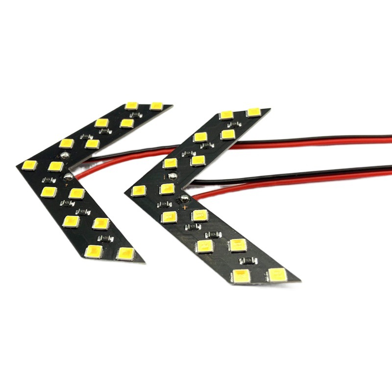 Car Led Turn Indicator Light Rearview Mirror Arrow Light 2835 14Smd Motorcycle Tail Light Turn Indicator Light