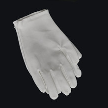 廣東珠寶禮儀白色棉手套工廠 工業通用無塵拉架汗布手套 滿包郵