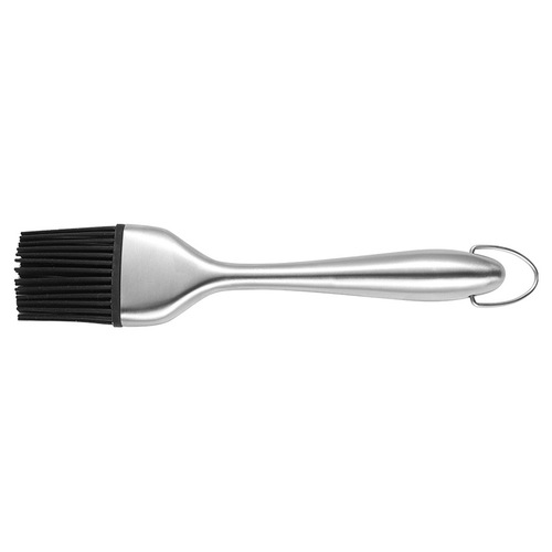 Cross-border stainless steel silicone brush household barbecue brush pizza brush long brush bread sweep kitchen baking oil brush