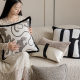 Nordic Modern Pillow Cushion Simple Embroidered Jaguar Pillow Living Room Bedroom Sofa Bedside Pillow Case Wholesale