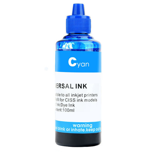 Manufacturer wholesale suitable for HP/Canon ink cartridge ink printer ink refill continuous supply 100ml color