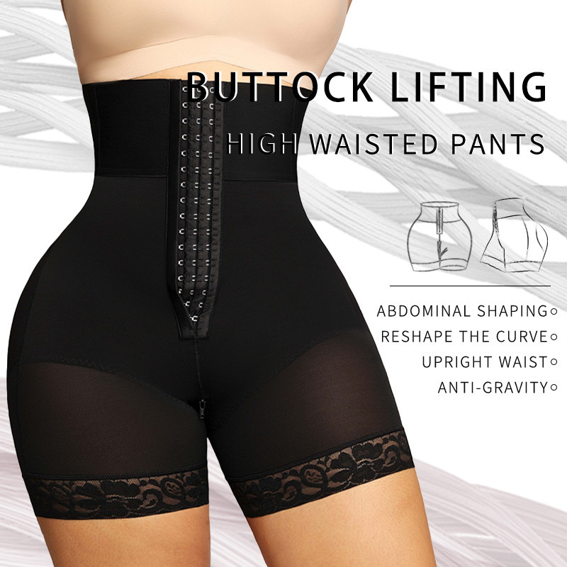 Explosivos transfronterizos, belleza de cintura alta, cintura alta, caderas, Europa y los Estados unidos, pantalones de cintura ancha, pantalones de cintura elástica, pantalones de cuerpo plástico image 1
