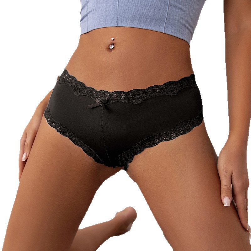Europa y América más tamaño sexy ropa interior gordito chica sexy briefs encaje perspectiva tentación comercio exterior en stock al por mayor 5157